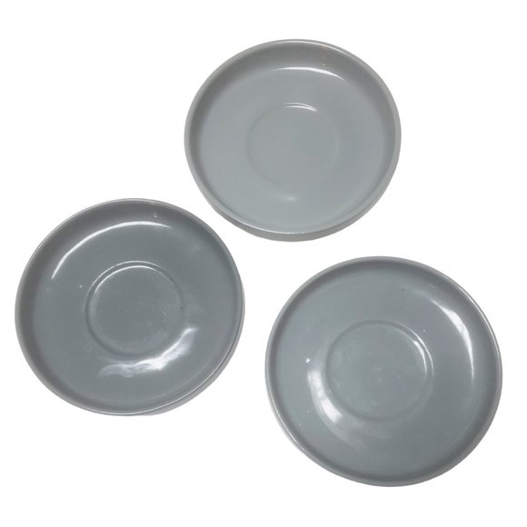 Boston Warehouse Gray Saucers Lot of Three - Picture 2 of 5